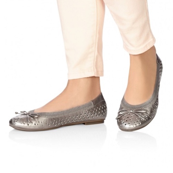 vionic pewter flats